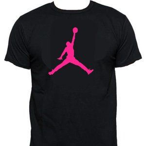 Air Jordan Hot Pink Logo Tee